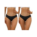 【送料無料】 アレグラ ケー レディース パンツ アンダーウェア 2 Packs Women's Underwear Mid-waisted Hipster P...
