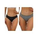 【送料無料】 アレグラ ケー レディース パンツ アンダーウェア 2 Packs Women's Underwear Mid-waisted Hipster P...