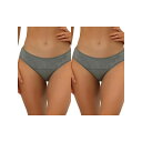 【送料無料】 アレグラ ケー レディース パンツ アンダーウェア 2 Packs Women's Underwear Mid-waisted Hipster P...