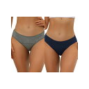 【送料無料】 アレグラ ケー レディース パンツ アンダーウェア 2 Packs Women's Underwear Mid-waisted Hipster P...