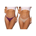 【送料無料】 アレグラ ケー レディース パンツ アンダーウェア 2 Packs Women's V-waisted Underwear Ruched Invi...