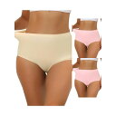 【送料無料】 アレグラ ケー レディース パンツ アンダーウェア 3 Packs Women's Elastic High-waisted Brief Brea...
