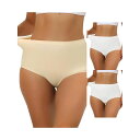 【送料無料】 アレグラ ケー レディース パンツ アンダーウェア 3 Packs Women's Elastic High-waisted Brief Brea...