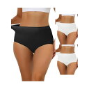 【送料無料】 アレグラ ケー レディース パンツ アンダーウェア 3 Packs Women's Elastic High-waisted Brief Brea...