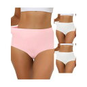 【送料無料】 アレグラ ケー レディース パンツ アンダーウェア 3 Packs Women's Elastic High-waisted Brief Brea...