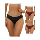 【送料無料】 アレグラ ケー レディース パンツ アンダーウェア 3 Packs Women's Underwear Mid-rised Hipster Pan...