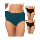 【送料無料】 アレグラ ケー レディース パンツ アンダーウェア 3 Packs Women's Cotton High Waist (available In...