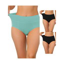 【送料無料】 アレグラ ケー レディース パンツ アンダーウェア 3 Packs Women's Cotton High Waist (available In...