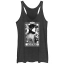 【送料無料】 ライセンス キャラクター レディース Tシャツ トップス Juniors' Beetlejuice 2 Astrid Card Racerback...