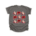 【送料無料】 Simply Sage Market レディース Tシャツ トップス Coquette Santa And Bow Chart Garment Dyed Tees Pepper