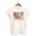 【送料無料】 Simply Sage Market レディース Tシャツ トップス Holly Jolly Vibes Distressed Garment Dyed Tees Ivory