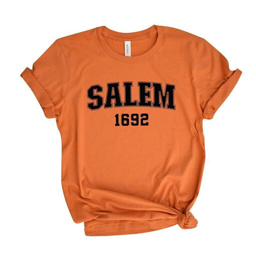 【送料無料】 Simply Sage Market レディース Tシャツ トップス Varsity Salem 1692 Short Sleeve Graphic Tee Orange 【送料無料】 Simply Sage Market レディース Tシャツ トップス Varsity Salem 1692 Short Sleeve Graphic Tee Orange
