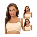 【送料無料】 アレグラ ケー レディース ブラジャー アンダーウェア 3 Packs Women's Wirefree Smooth Solid Non-sli...