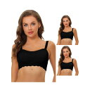 【送料無料】 アレグラ ケー レディース ブラジャー アンダーウェア 3 Packs Women's Wirefree Smooth Solid Non-sli...