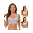 【送料無料】 アレグラ ケー レディース ブラジャー アンダーウェア 3 Packs Women's Wirefree U Back Adjustable St...