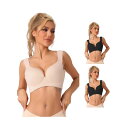 【送料無料】 アレグラ ケー レディース ブラジャー アンダーウェア 3 Packs Women's Wirefree Bra Full Coverage Pu...