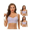 【送料無料】 アレグラ ケー レディース ブラジャー アンダーウェア 3 Packs Womens Wirefree U Back Adjustable Str...