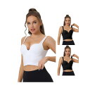 【送料無料】 アレグラ ケー レディース ブラジャー アンダーウェア 3 Packs Women's Sports Bra Wirefree Medium Su...