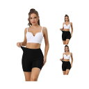 【送料無料】 アレグラ ケー レディース カジュアルパンツ ボトムス 3 Packs Women's Shapewear Shorts Tummy Control High Waisted Boyshorts Body Shaper Thigh Slimmer Black