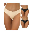 【送料無料】 アレグラ ケー レディース パンツ アンダーウェア 3 Packs Traceless Panties For Women No Show Str...