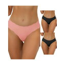 【送料無料】 アレグラ ケー レディース パンツ アンダーウェア 3 Packs Traceless Panties For Women No Show Str...