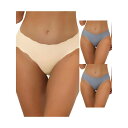【送料無料】 アレグラ ケー レディース パンツ アンダーウェア 3 Packs Traceless Panties For Women No Show Str...