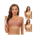 【送料無料】 アレグラ ケー レディース ブラジャー アンダーウェア 3 Packs Women's No Show Smooth Comfort Adjust...