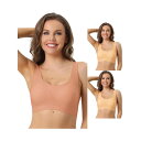 【送料無料】 アレグラ ケー レディース ブラジャー アンダーウェア 3 Packs Sports Bras For Women's Wirefree Ligh...