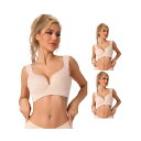 【送料無料】 アレグラ ケー レディース ブラジャー アンダーウェア 3 Packs Womens Wirefree Bra Full Coverage Pus...