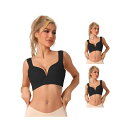【送料無料】 アレグラ ケー レディース ブラジャー アンダーウェア 3 Packs Womens Wirefree Bra Full Coverage Pus...