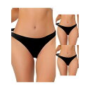 【送料無料】 アレグラ ケー レディース パンツ アンダーウェア 3 Packs Women's Unlined Underwear Satin Invisib...