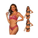 【送料無料】 アレグラ ケー レディース ブラジャー アンダーウェア 3 Packs Women's Lingerie Set Adjustable Strap...