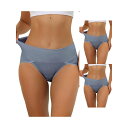 【送料無料】 アレグラ ケー レディース パンツ アンダーウェア 3 Packs Women's Hi-cut Ribbed High Waist Tummy ...