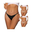 【送料無料】 アレグラ ケー レディース パンツ アンダーウェア 3 Packs Women's V-waisted Underwear Ruched Invi...