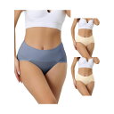 【送料無料】 アレグラ ケー レディース パンツ アンダーウェア 3 Packs Women's Plus Size High Waist Stretch Br...