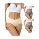 【送料無料】 アレグラ ケー レディース パンツ アンダーウェア 3 Packs Women's Plus Size High Waist Stretch Br...