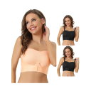 【送料無料】 アレグラ ケー レディース ブラジャー アンダーウェア 3 Packs Women's Wirefree Bras Strapless Breat...
