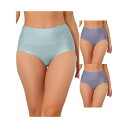 【送料無料】 アレグラ ケー レディース パンツ アンダーウェア 3 Packs Women's Tummy Control No Show Hipster U...
