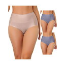 【送料無料】 アレグラ ケー レディース パンツ アンダーウェア 3 Packs Women's Tummy Control No Show Hipster U...