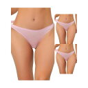 【送料無料】 アレグラ ケー レディース パンツ アンダーウェア 3 Packs Women's Unlined Underwear Satin Invisib...