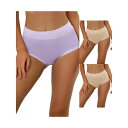 【送料無料】 アレグラ ケー レディース パンツ アンダーウェア 3 Packs Women's Cotton Underwear High-waisted L...