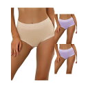 【送料無料】 アレグラ ケー レディース パンツ アンダーウェア 3 Packs Women's Cotton Underwear High-waisted L...