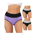 【送料無料】 アレグラ ケー レディース パンツ アンダーウェア 3 Packs Women's High Waist Tummy Control Color-...