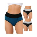 【送料無料】 アレグラ ケー レディース パンツ アンダーウェア 3 Packs Women's High Waist Tummy Control Color-...