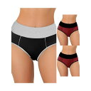 【送料無料】 アレグラ ケー レディース パンツ アンダーウェア 3 Packs Women's High Waist Tummy Control Color-...