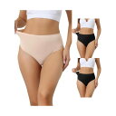 【送料無料】 アレグラ ケー レディース パンツ アンダーウェア 3 Packs Womens Hign Waist G-string Thongs Tummy...