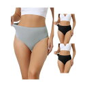 【送料無料】 アレグラ ケー レディース パンツ アンダーウェア 3 Packs Womens Hign Waist G-string Thongs Tummy...