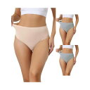 【送料無料】 アレグラ ケー レディース パンツ アンダーウェア 3 Packs Womens Hign Waist G-string Thongs Tummy...