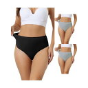 【送料無料】 アレグラ ケー レディース パンツ アンダーウェア 3 Packs Womens Hign Waist G-string Thongs Tummy...