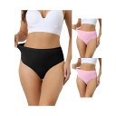 【送料無料】 アレグラ ケー レディース パンツ アンダーウェア 3 Packs Womens Hign Waist G-string Thongs Tummy...